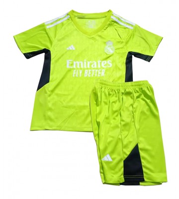 Real Madrid Målvakt Hemmakläder Barn 2023-24 Kortärmad (+ Korta byxor)